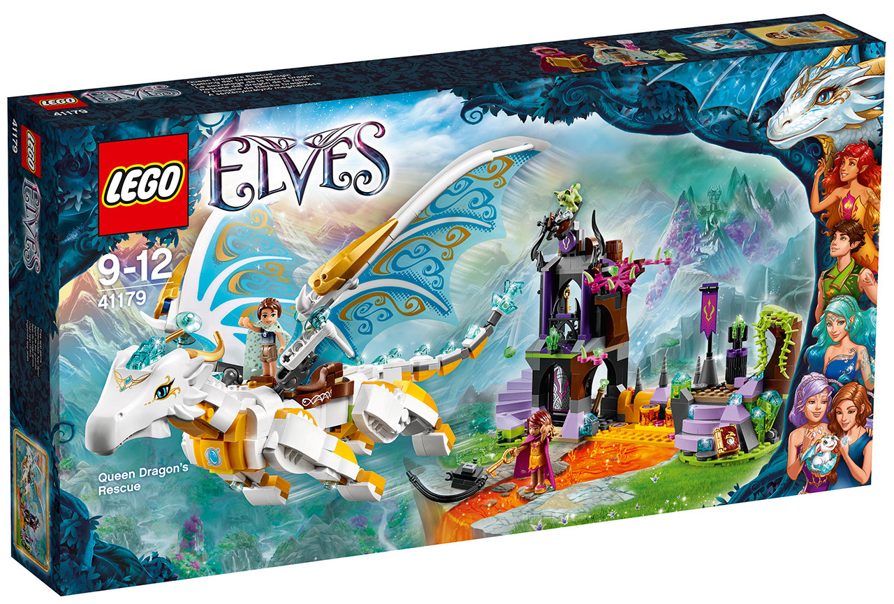 Lego Elves. Лего Эльфы. Спасение Королевы Драконов  